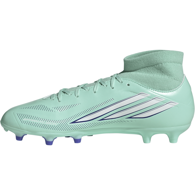 Women's F50 Sparkfusion Club FG/MG in Clear Mint/Footwear White/Solar Purple inside profile