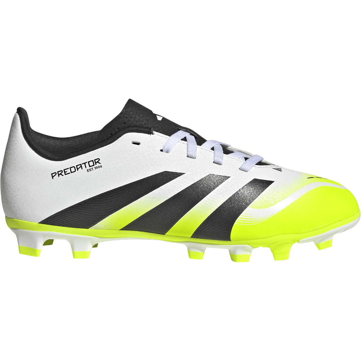 adidas Predator サッカーシューズ ホワイト/ライムグリーン Youth Predator Club FG/MG – Sports Basement