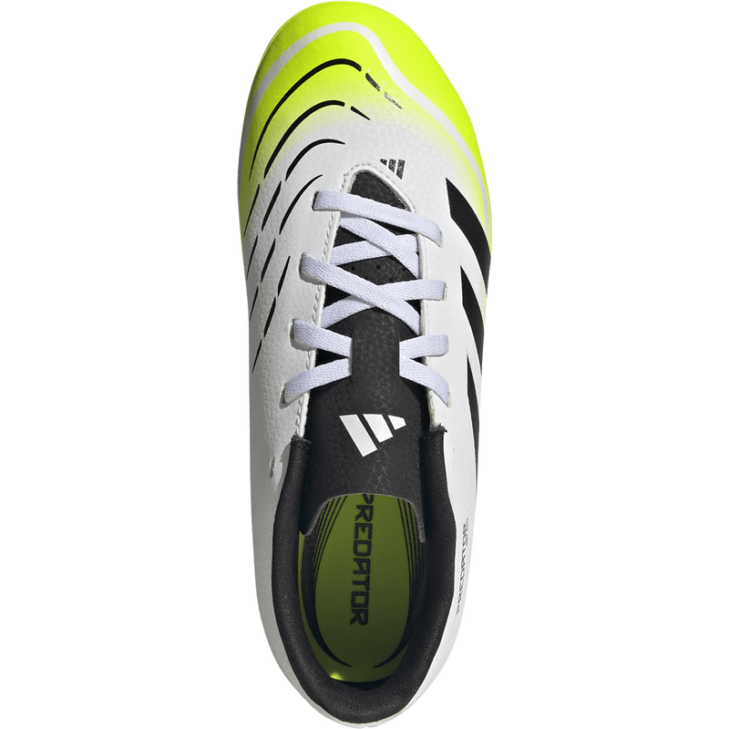 adidas Predator Club FG Youth Soccer Cleats - White/Black/Lemon - Size 3.5 adidas Predator Club FG Youth Soccer Cleats - White/Black/Lemon - Size 3.5