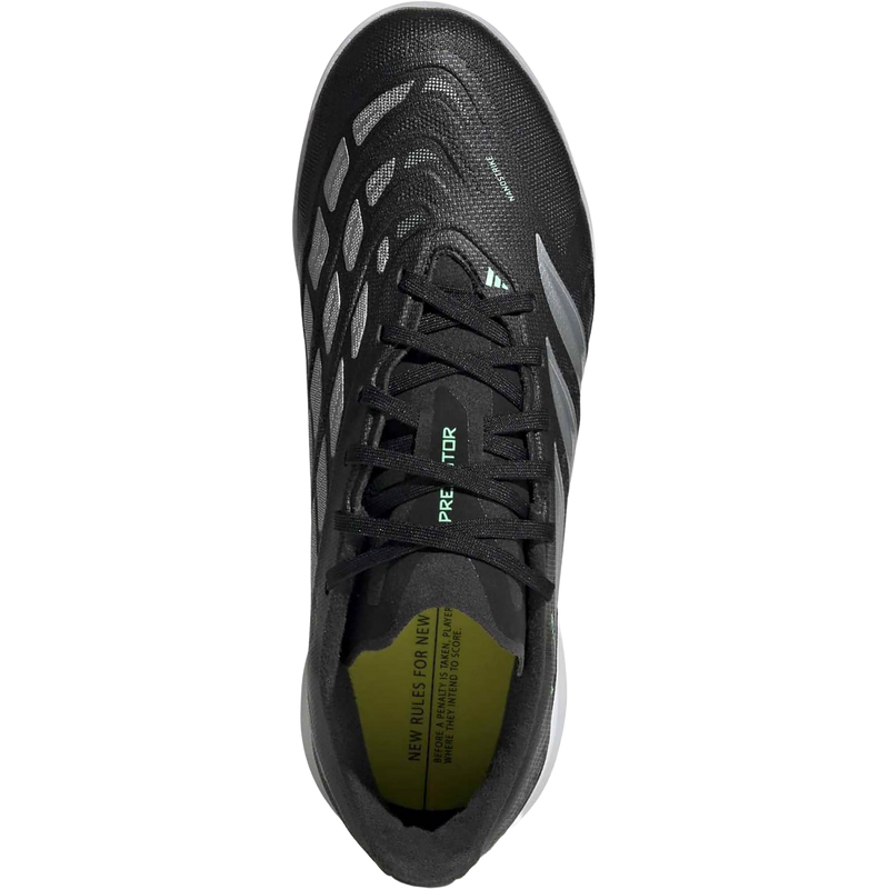 Youth Predator League TF, Adidas Youth Predator League TF in Core Black/Metallic Silver/Pulse Mint top