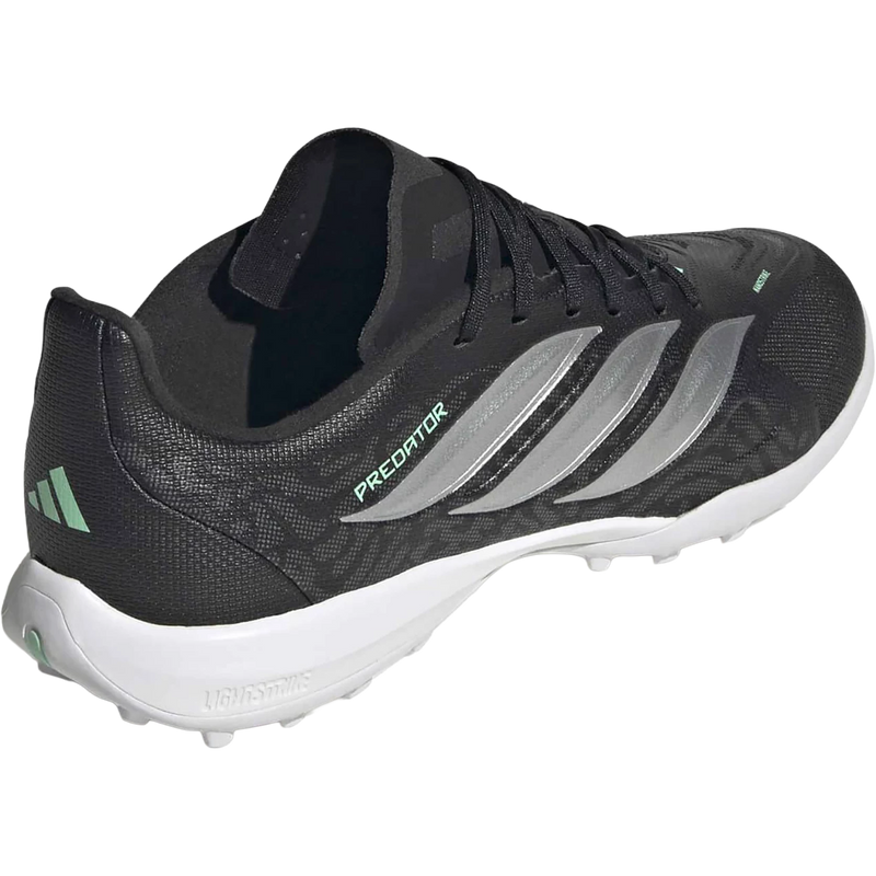 Youth Predator League TF, Adidas Youth Predator League TF in Core Black/Metallic Silver/Pulse Mint inside rear