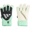 Adidas Predator Match Fingersave Glove in White/Pulse Mint/Silver Metallic