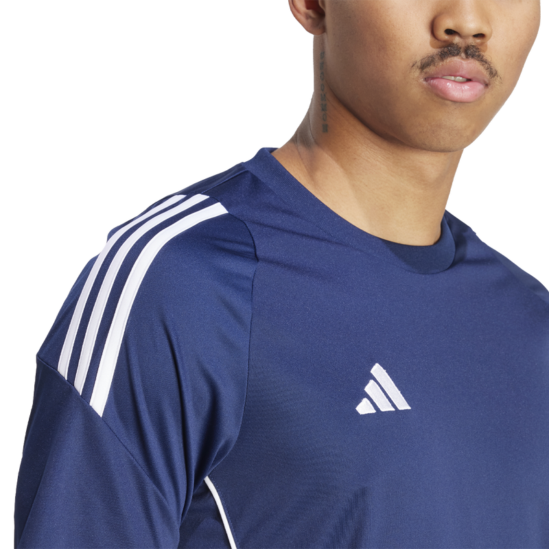 Men's Tiro 24 Jersey, Adidas Men's Tiro 24 Jersey sleeve and logo detail