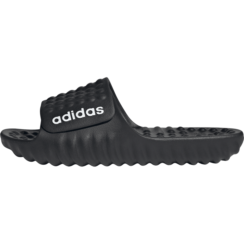 Men's Adissage 360Rec Slides, Adidas Men's Adissage 360Rec Slides in Core Black/Cloud White/Core Black left profile