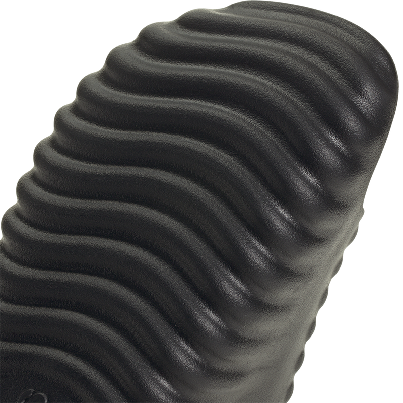 Men's Adissage 360Rec Slides, Adidas Men's Adissage 360Rec Slides in Core Black/Cloud White/Core Black toe bottom