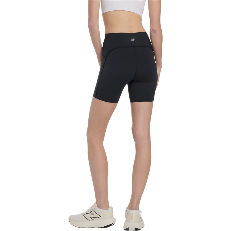 Women's NB Sleek Pocket High Rise Short 6", New Balance Women's NB Sleek Pocket High Rise Short 6" Back