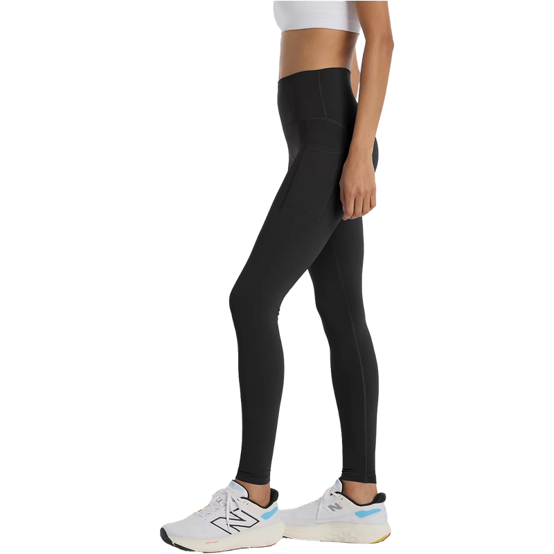 Women's NB Sleek Pocket High Rise Legging 27", New Balance Women's RC Pocket Legging 27" Side