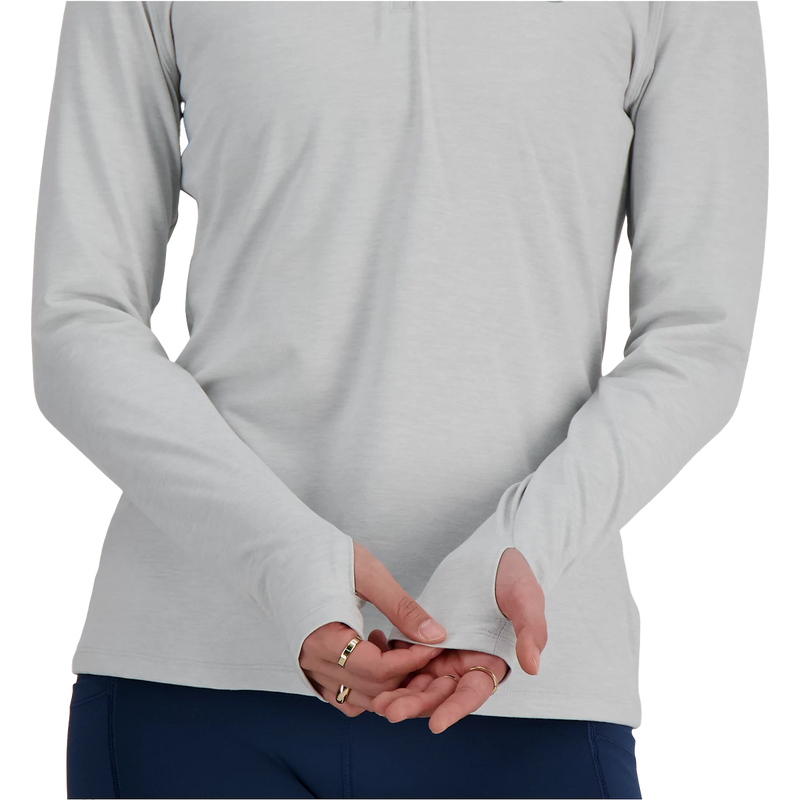Women's Sport Essentials 1/4 Zip, New Balance Women's Sport Essentials 1/4 Zip Thumb Loop