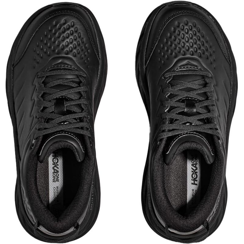 Women's Bondi SR Wide, Hoka Women's Bondi SR Wide in BBLC-Black/Black pair top