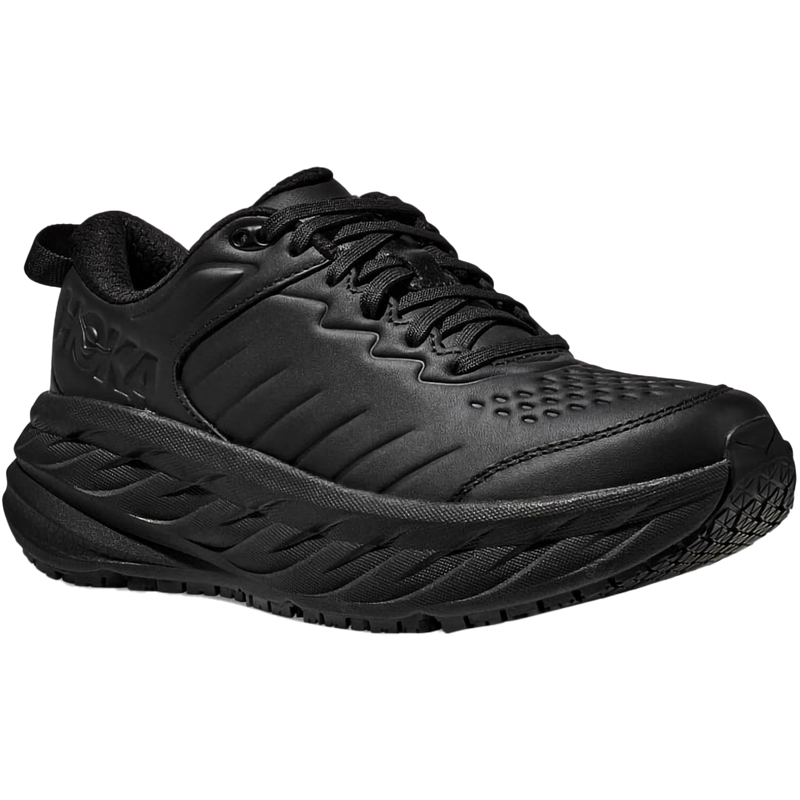 Women's Bondi SR Wide, Hoka Women's Bondi SR Wide in BBLC-Black/Black right front