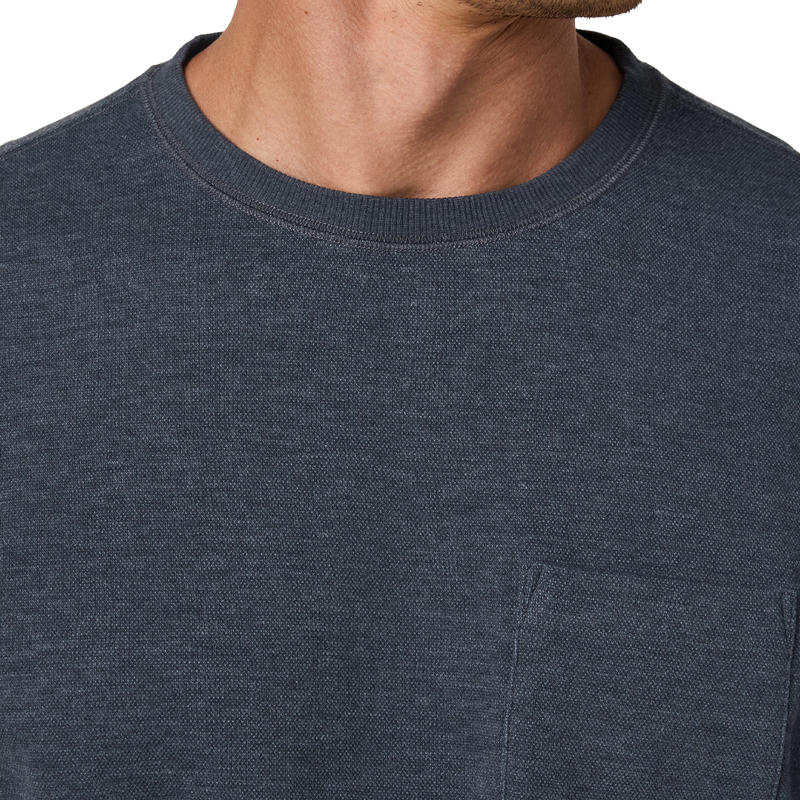 Men's Jeffreys Crew 2.0, Vuori Men's Jeffreys Crew 2.0 front detail