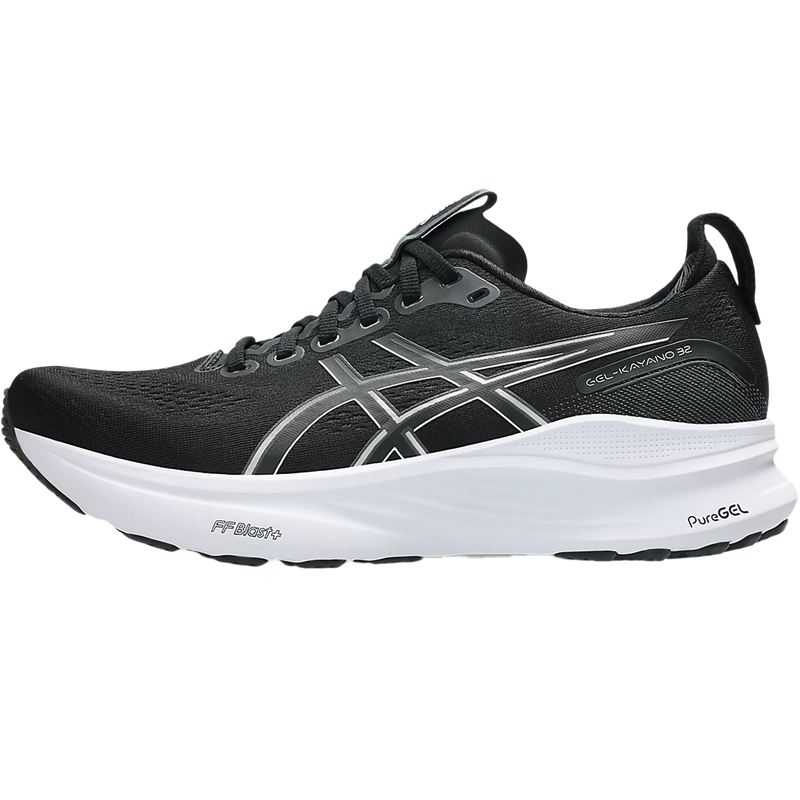 Men's Kayano 32, Asics Kayano 32 in 002 Black/White left profile