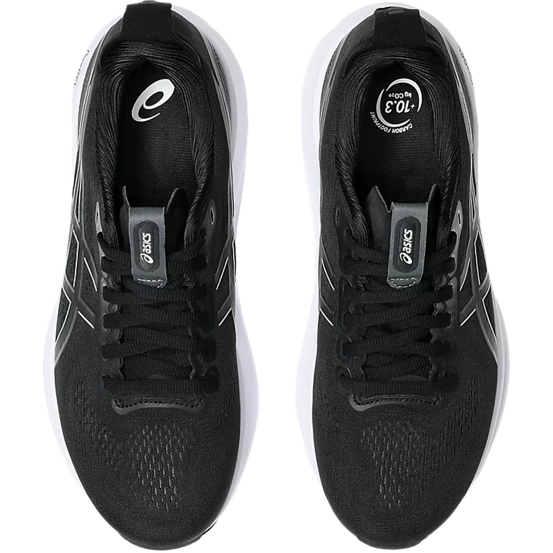 Women's Kayano 32 Wide, Asics Women's Kayano 32 in 002 Black/White pair top