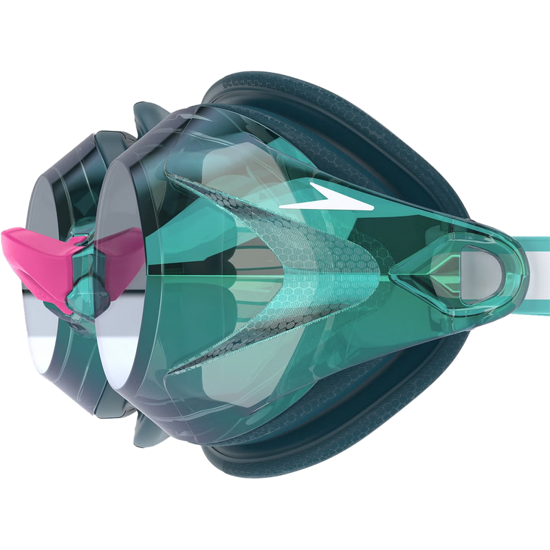 Women's 3.0 Vanquisher Mirrored, Speedo Women's 3.0 Vanquisher Mirrored in 16009-Dark Teal/Steel/Emerald left