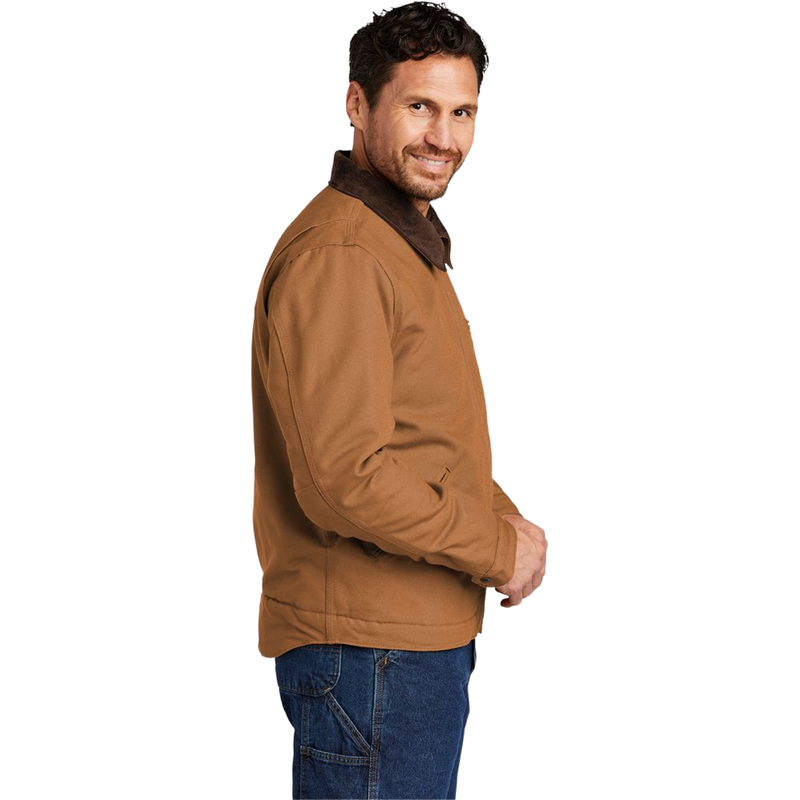 Men's Duck Blanket-Lined Detroit Jacket, Carhartt  Duck Blanket-Lined Detroit Jacket in side view