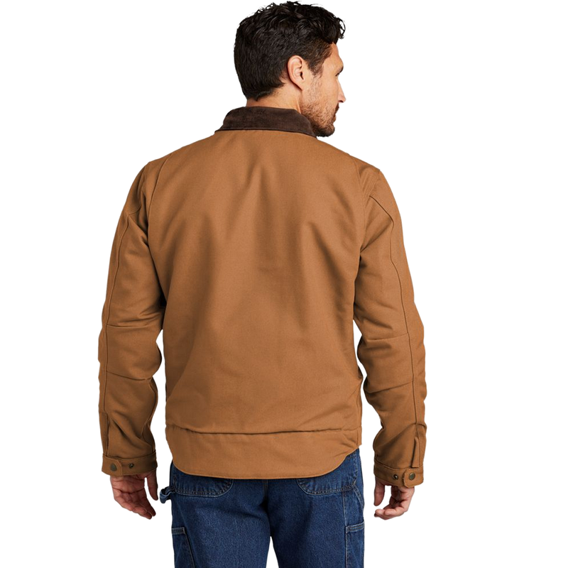 Men's Duck Blanket-Lined Detroit Jacket, Carhartt  Duck Blanket-Lined Detroit Jacket back view