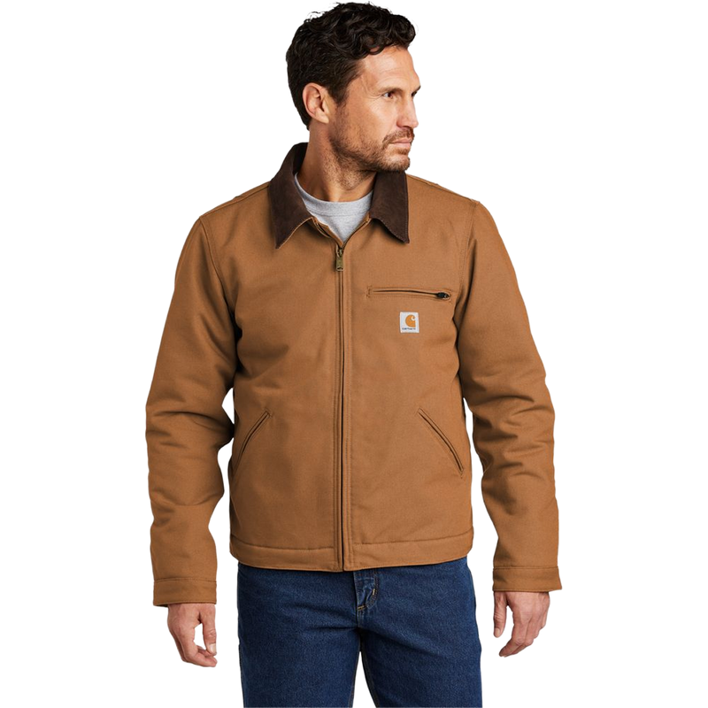 Men's Duck Blanket-Lined Detroit Jacket, Carhartt  Duck Blanket-Lined Detroit Jacket Front View
