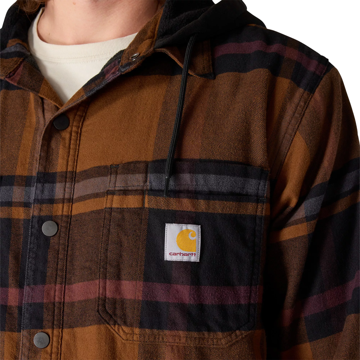 Carhartt Men's Relaxed Fit Flannel Fleece-Lined Shirt Jacket alternate view