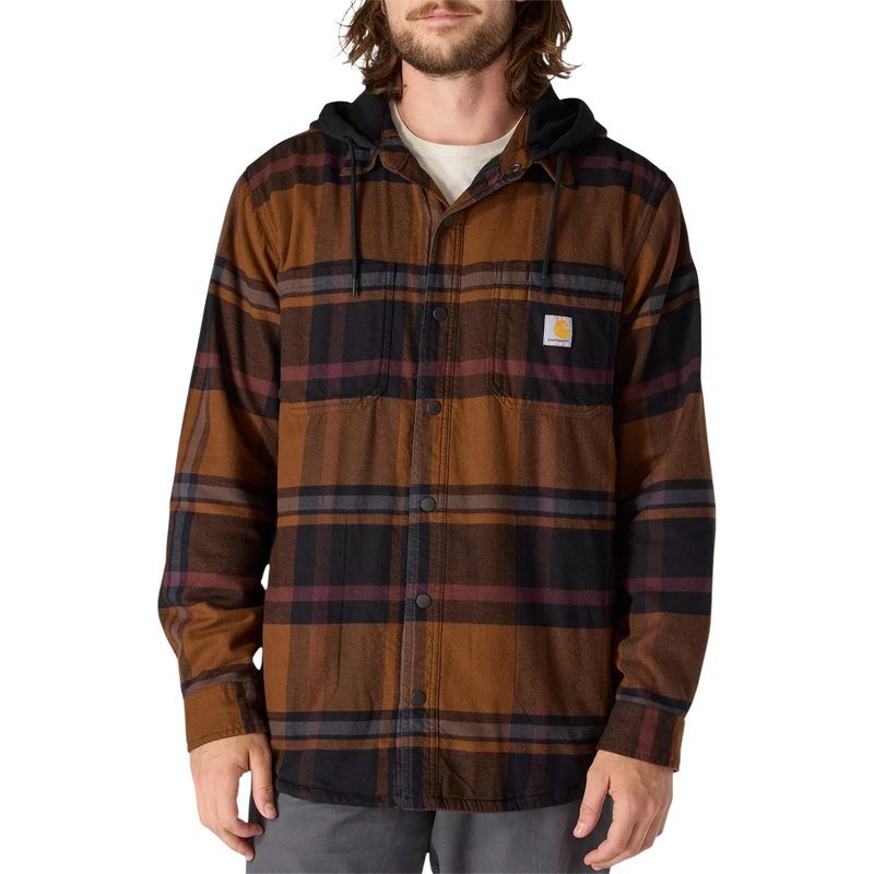 Carhartt Men's Relaxed Fit Flannel Fleece-Lined Shirt Jacket, Featured Image
