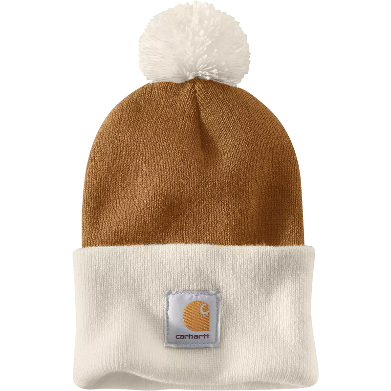 Knit Pom Cuffed Beanie, Featured Image