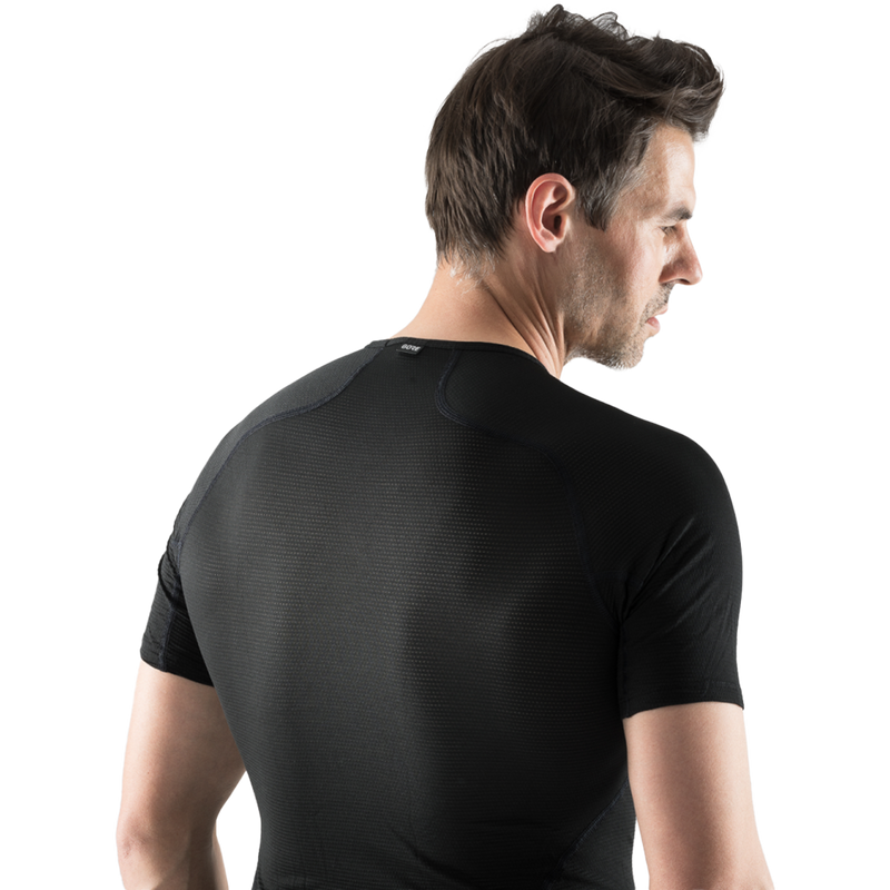 Men's Base Layer Shirt, Gore Bike Wear Men's Base Layer Shirt back on model