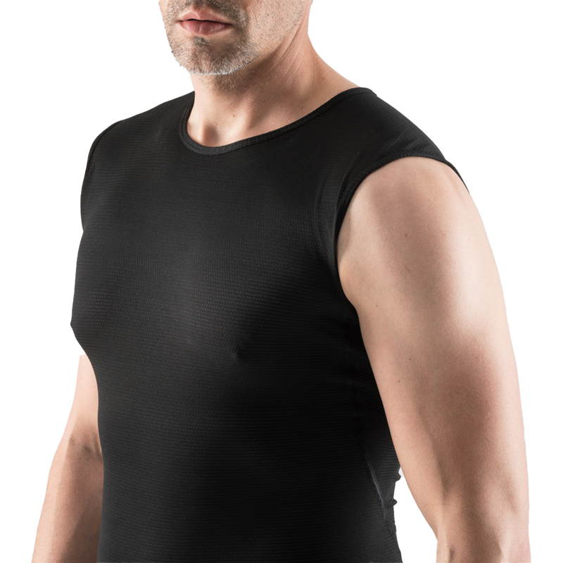 Gore Bike Wear Men's Base Layer Sleeveless Shirt front on model
