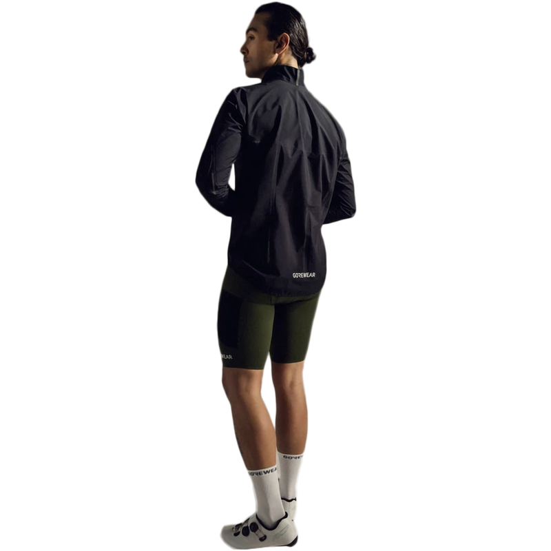 Men's Spinshift GORE-TEX Jacket, Gore Bike Wear Men's Spinshift GORE-TEX Jacket in Black on model back