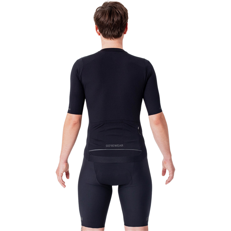 Men's Distance Jersey, Gore Bike Wear Men's Distance Jersey in Black on model back