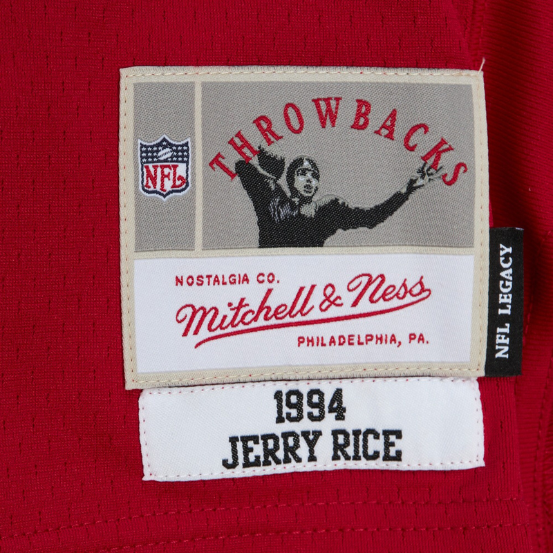 NFL Legacy 49ers 1994 Jerry Rice Jersey, Mitchell & Ness NFL Legacy 49ers 1994 Jerry Rice Jersey label