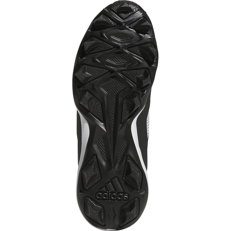 Youth Adizero Impact Molded 2.0 Baseball, Adidas Youth Adizero Impact Molded 2.0 Baseball in Black/White botttom