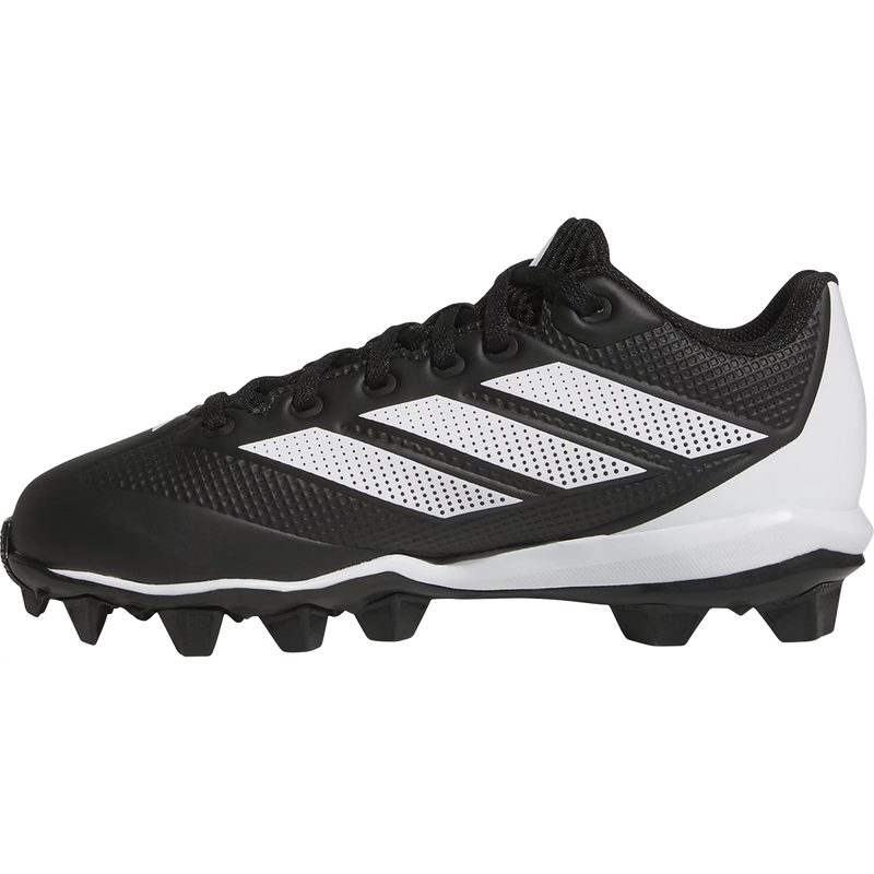Youth Adizero Impact Molded 2.0 Baseball, Adidas Youth Adizero Impact Molded 2.0 Baseball in Black/White left profile