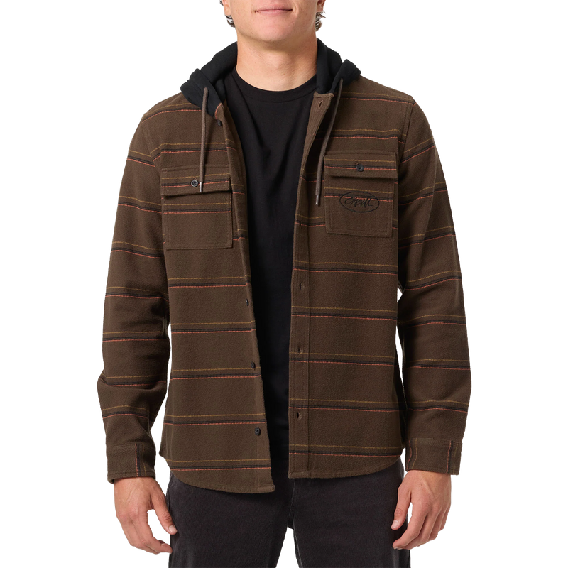 Men's Archer Hooded Flannel, O'Neill Men's Archer Hooded Flannel Front