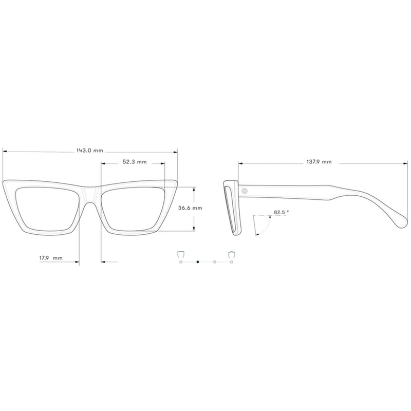 Fiorella, Sunski Fiorella in Black Slate specifications