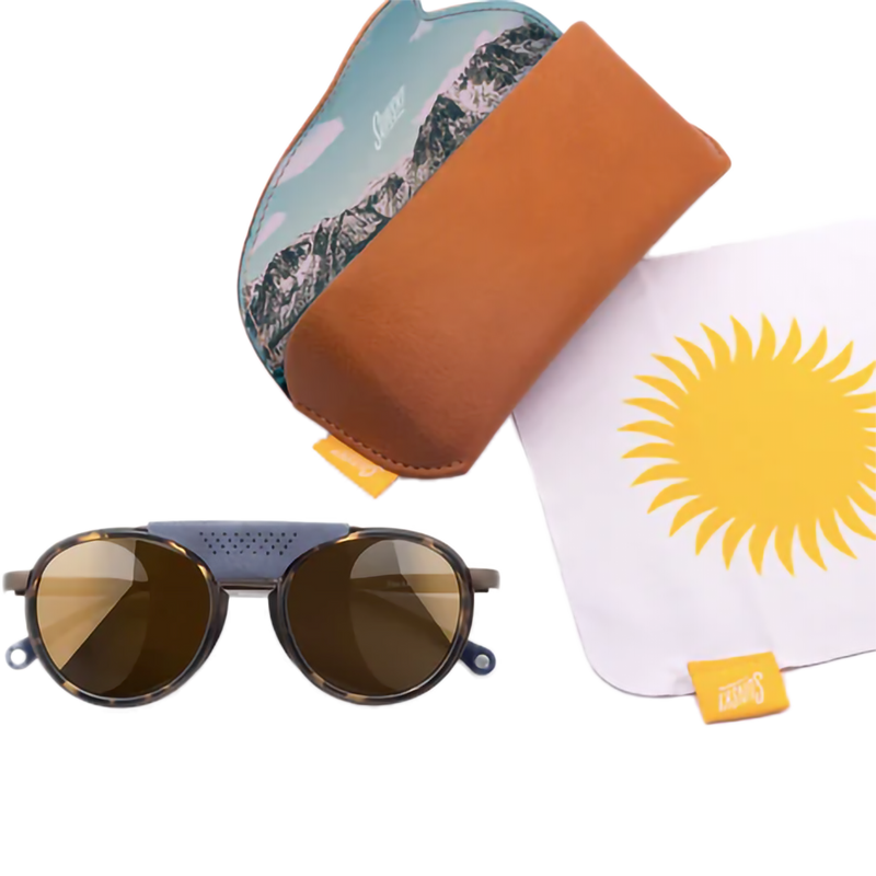 Strada, Sunski Strada in Tortoise Gold with case and cleaning cloth