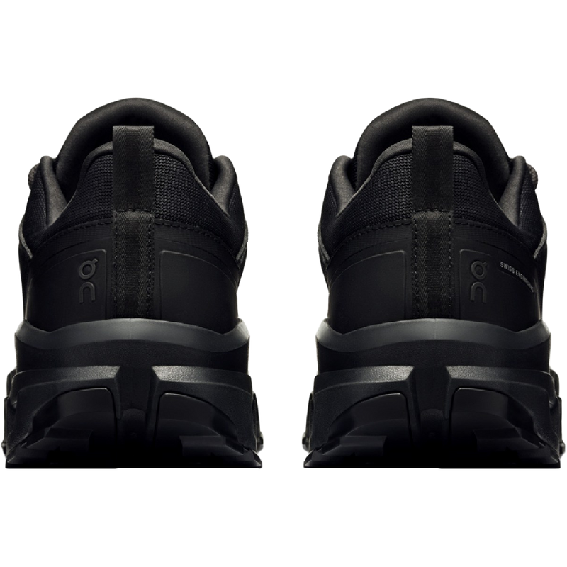 Men's Cloudrock Low Waterproof, On Men's Cloudrock Low WP in Black/Black pair back