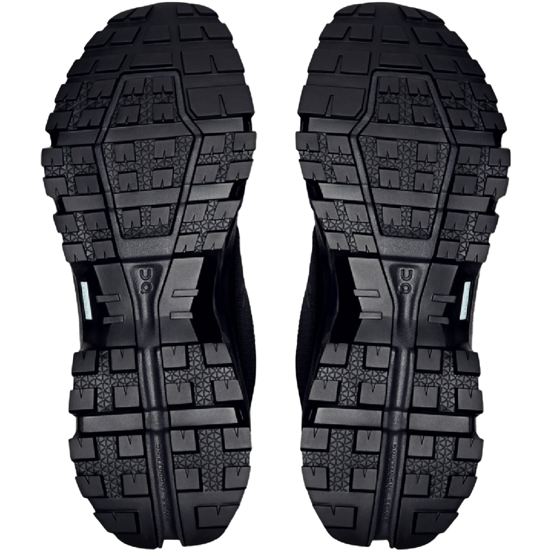 Men's Cloudrock Low Waterproof, On Men's Cloudrock Low WP in Black/Black pair bottom