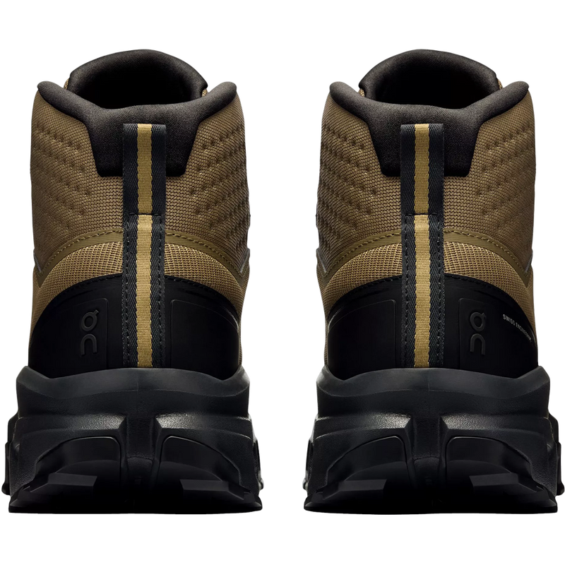 Men's Cloudrock Mid Waterproof, On Men's Cloudrock Mid WP in Hunter Black pair back