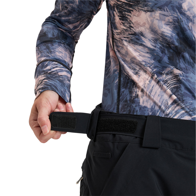 Women's Gore-Tex Stretch Spridle Pant, Roxy Women's Gore-Tex Stretch Spridle Pant in KVJ0-Anthracite waist adjuster