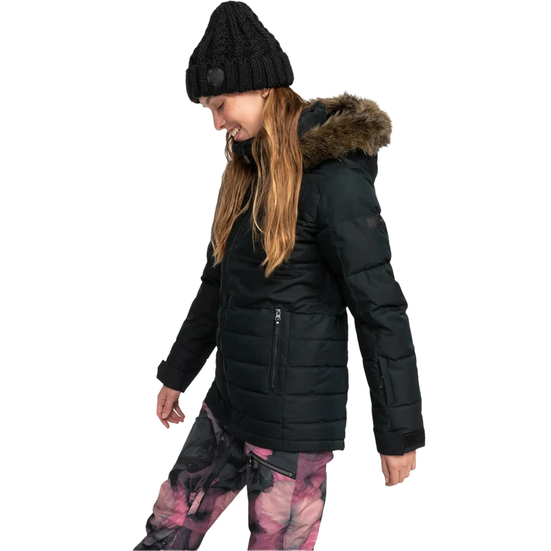 Women's Quinn Jacket, Roxy Women's Quinn Jacket in KVJ0-Anthracite left