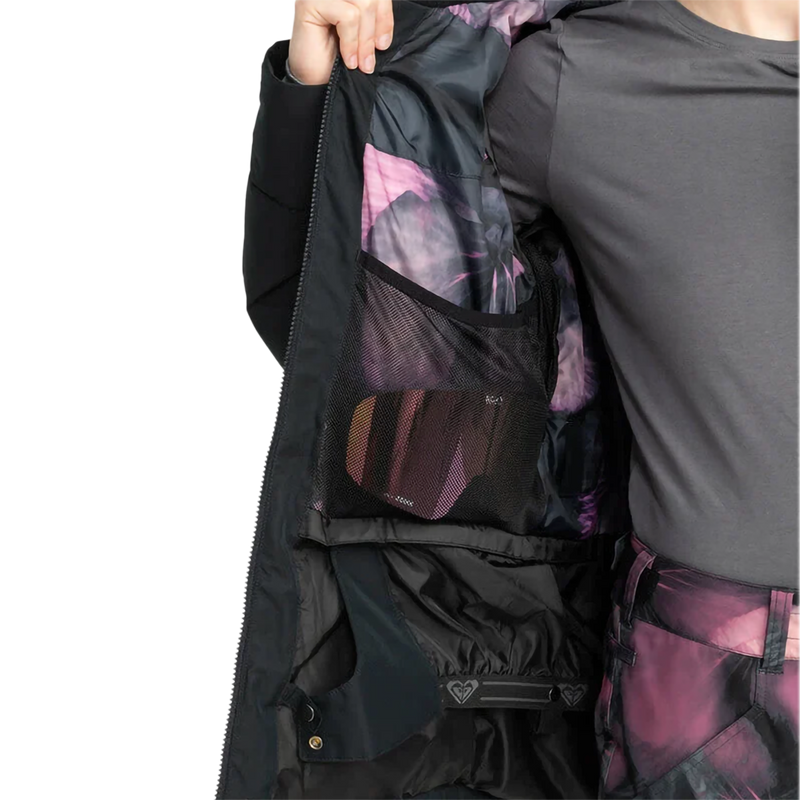 Women's Quinn Jacket, Roxy Women's Quinn Jacket in KVJ0-Anthracite liner