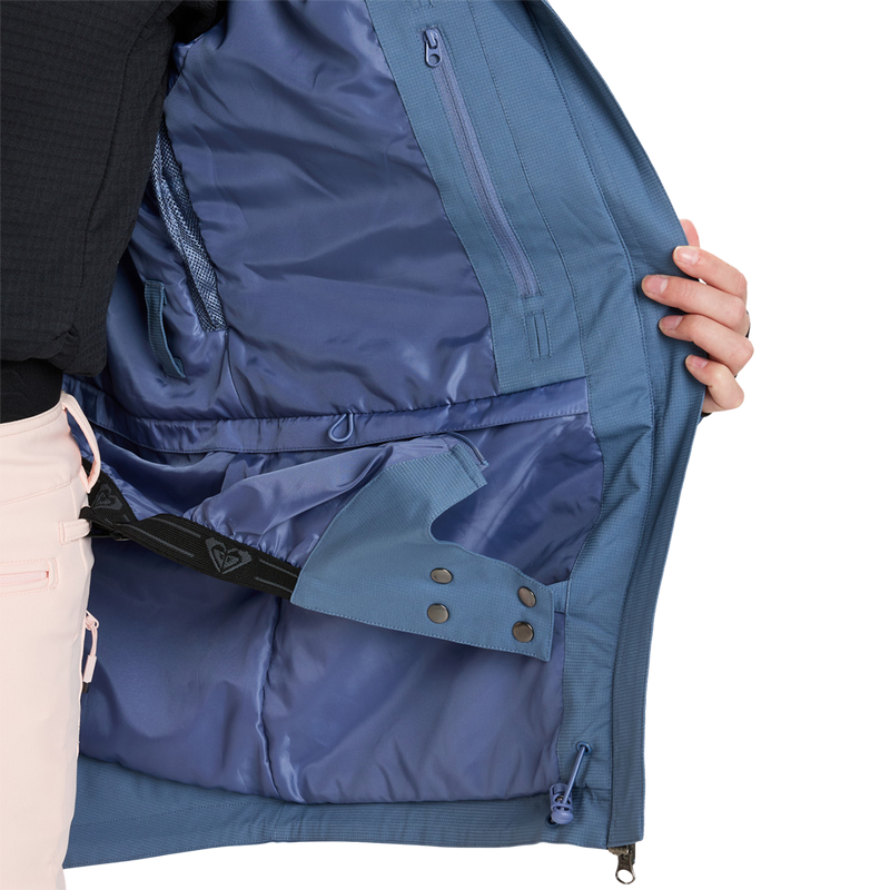 Women's Stated Jacket, Roxy Women's Stated Jacket in BQY0-Wild Wind inside left pockets