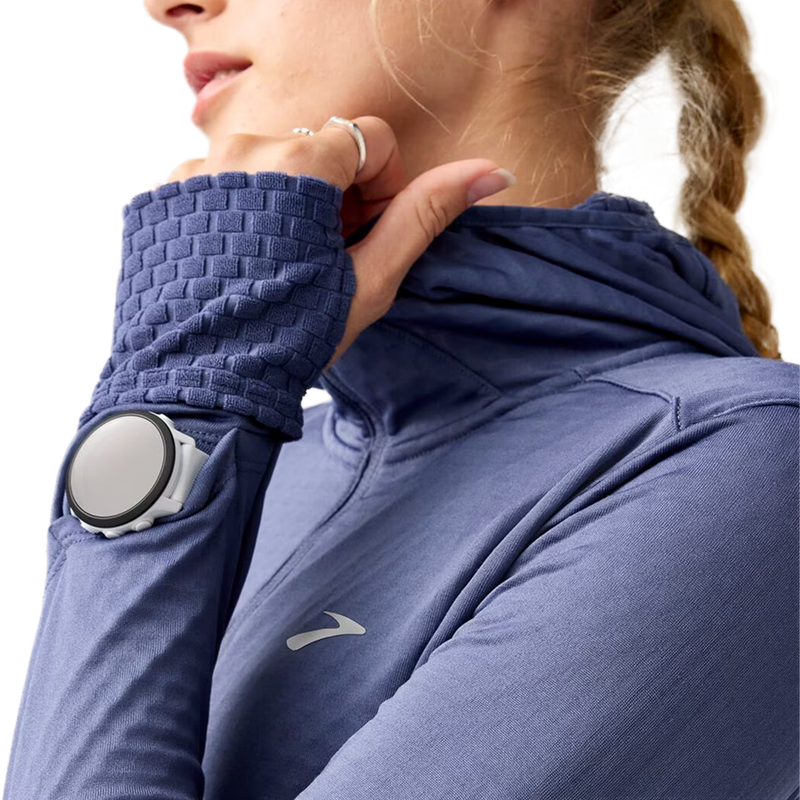 Women's Notch Thermal Hoodie 3.0, Brooks Women's Notch Thermal Hoodie 3.0 Watch Window