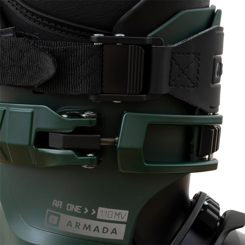 AR ONE 110 MV, Armada Skis AR ONE 110 MV in Green/Black top buckle and power strap