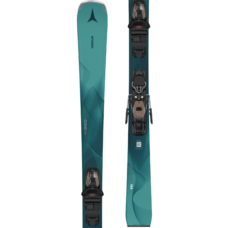 Women's Cloud Q8 Skis + M 10 GW, Atomic Women's Cloud Q8 Skis + M 10 GW tip and tail