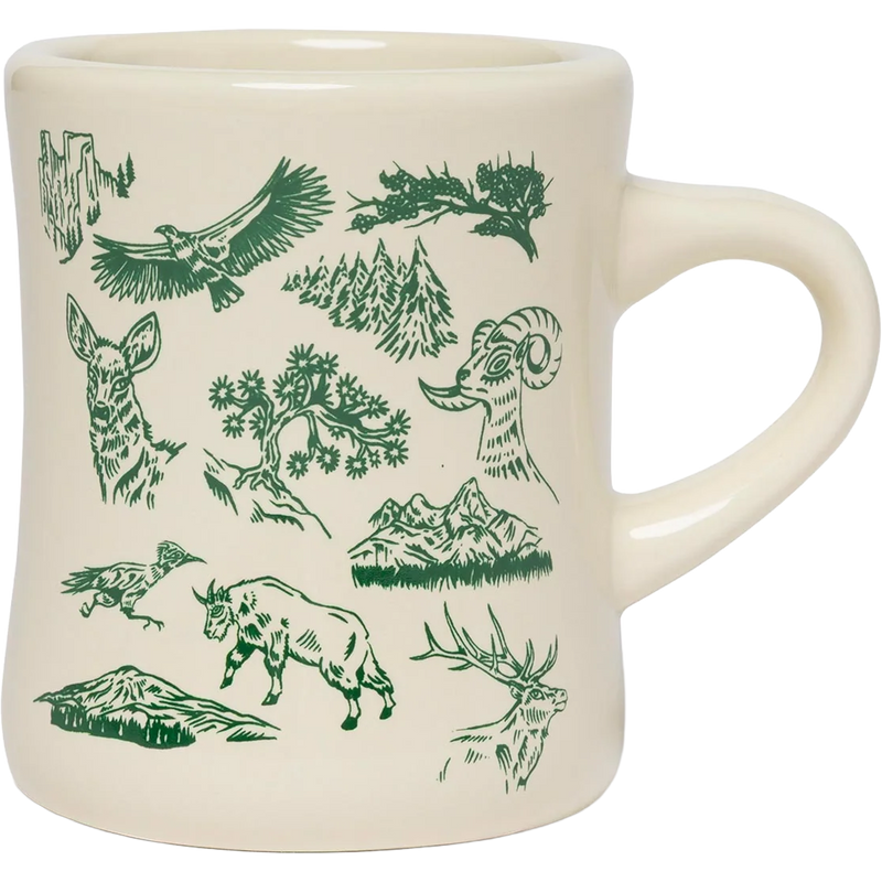 National Park Naturalist Diner Mug, Parks Project National Park Naturalist Diner Mug back of mug