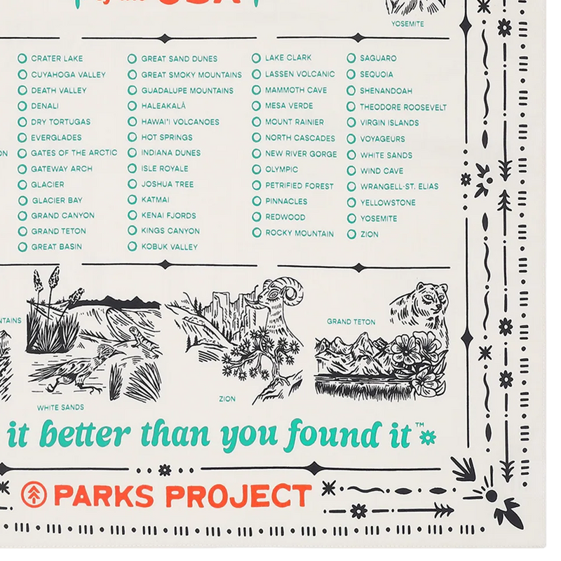 National Park Naturalist Bandana, Parks Project National Park Naturalist Bandana detail 2