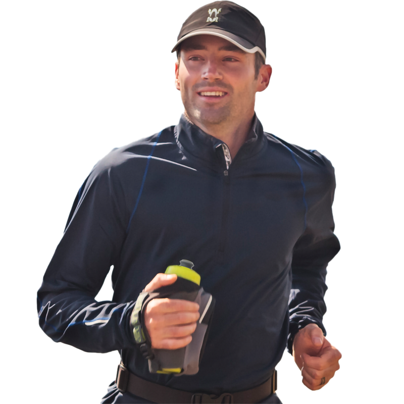 12 oz Hydraform Ergo-Lite Ultra Handheld, Amphipod 16 oz Hydraform Ergo-Lite Ultra Handheld in Charcoal/Clear with model