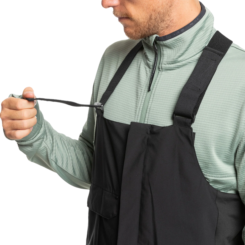 Men's Utility Bib Snow Pants, Quiksilver Men's Utility Bib Snow Pants strap