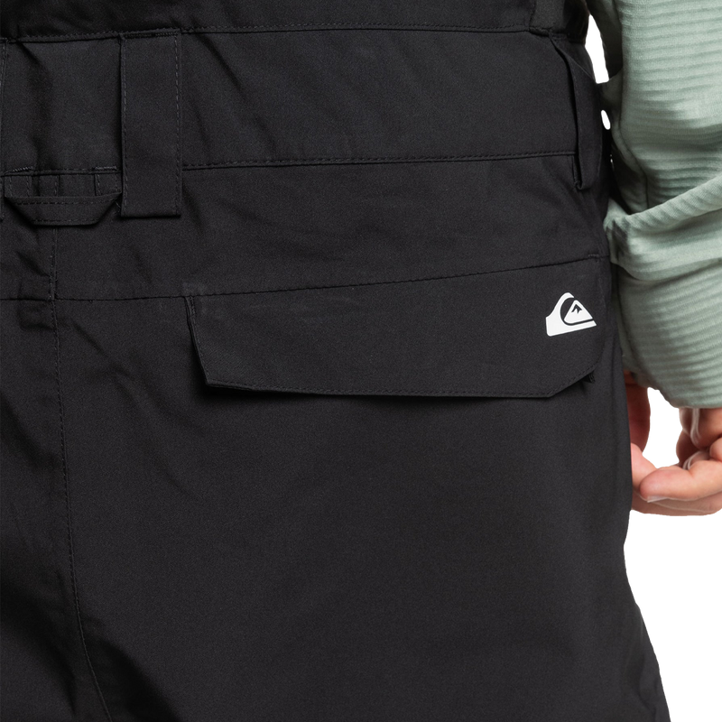 Men's Utility Bib Snow Pants, Quiksilver Men's Utility Bib Snow Pants back pocket