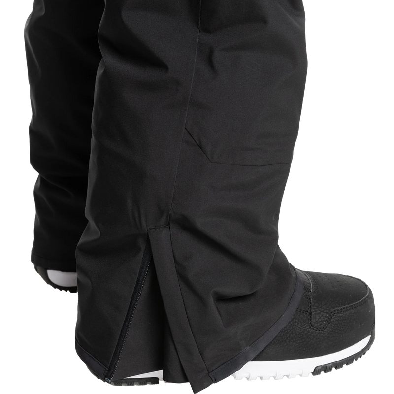 Men's Utility Bib Snow Pants, Quiksilver Men's Utility Bib Snow Pants ankle zip